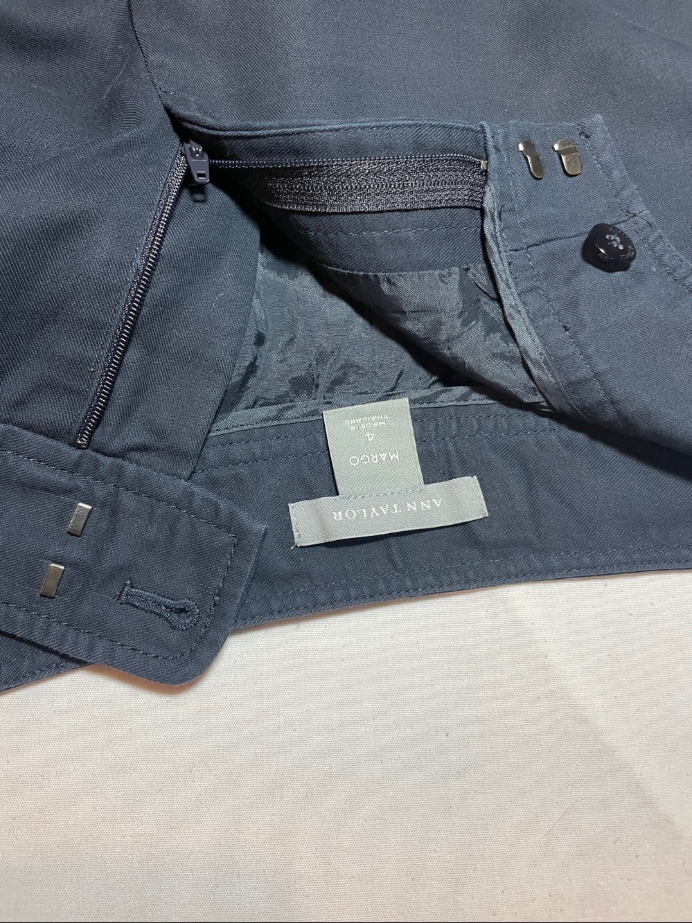 Ann Taylor Margo Pants in Navy Blue - Picture 7 of 7